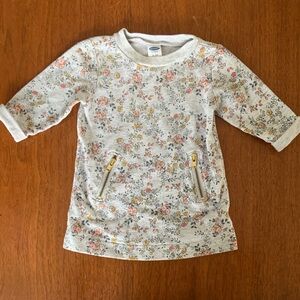 🍊5/$25 Old Navy Floral Kids Dress with Zipper Pockets size 0-3m